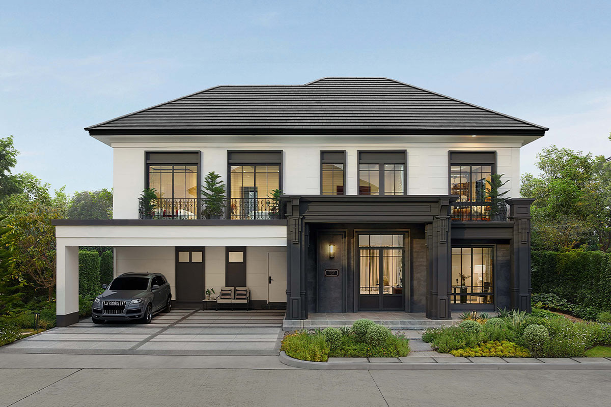 บ้านเดี่ยว เศรษฐสิริ ราชพฤกษ์ - สาย 1 แบบบ้าน Neufert (น็อยเฟิร์ท)