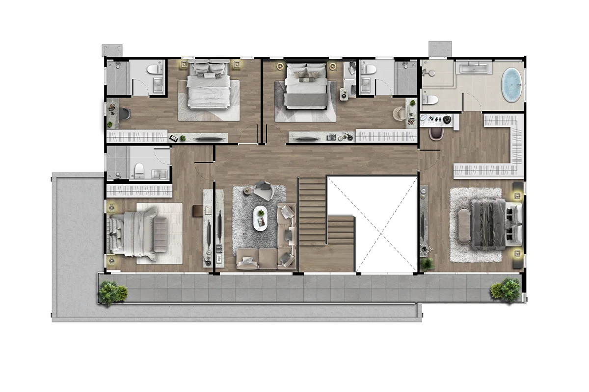 บ้านเดี่ยว เศรษฐสิริ เกรท ดอนเมือง - Onyx ออนิกซ์ ชั้น 2